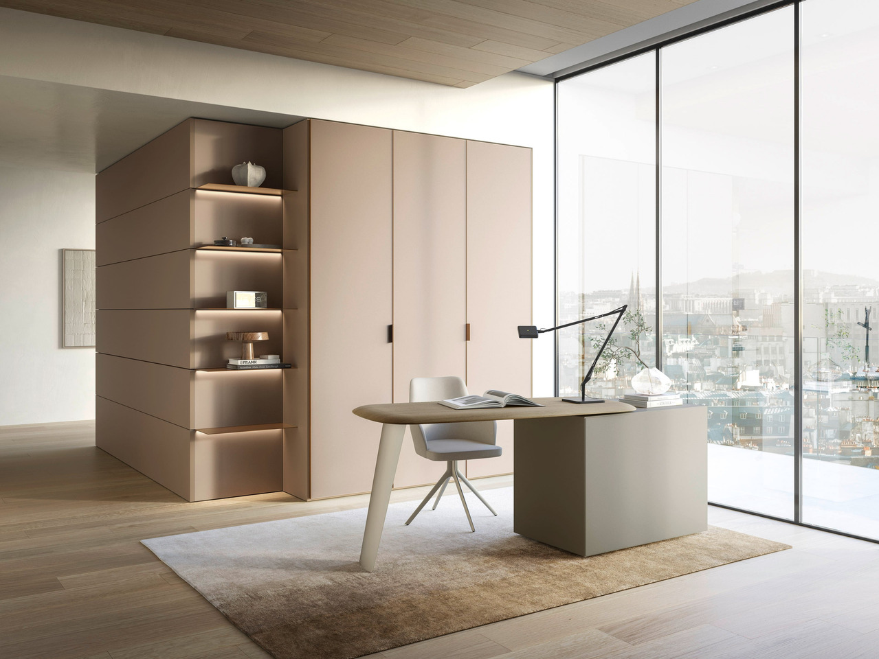 Architectural Sangiacomo Wardrobe with Boiserie, view 8