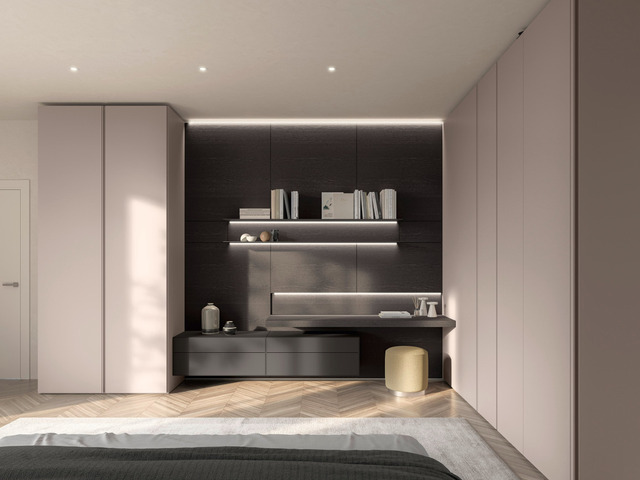 Architectural Sangiacomo Wardrobe with Boiserie