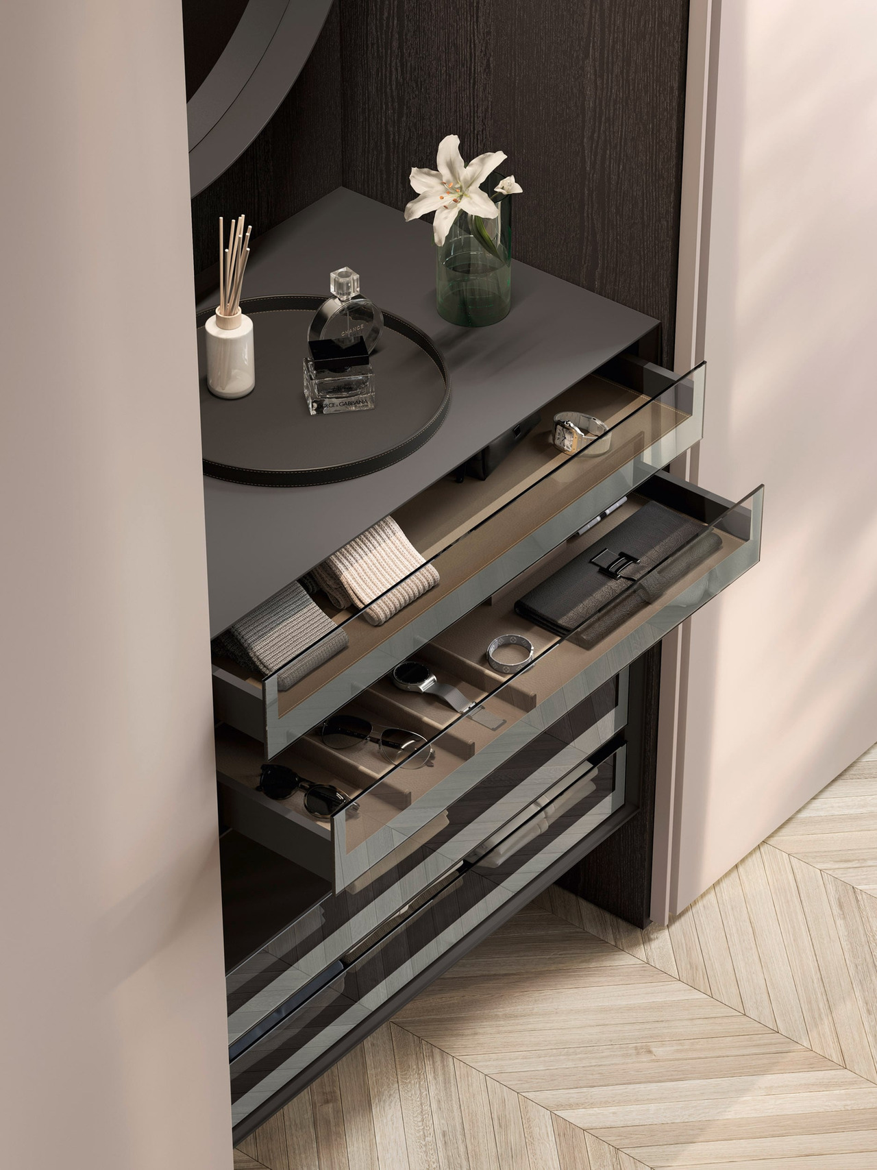 Architectural Sangiacomo Wardrobe with Boiserie, view 5