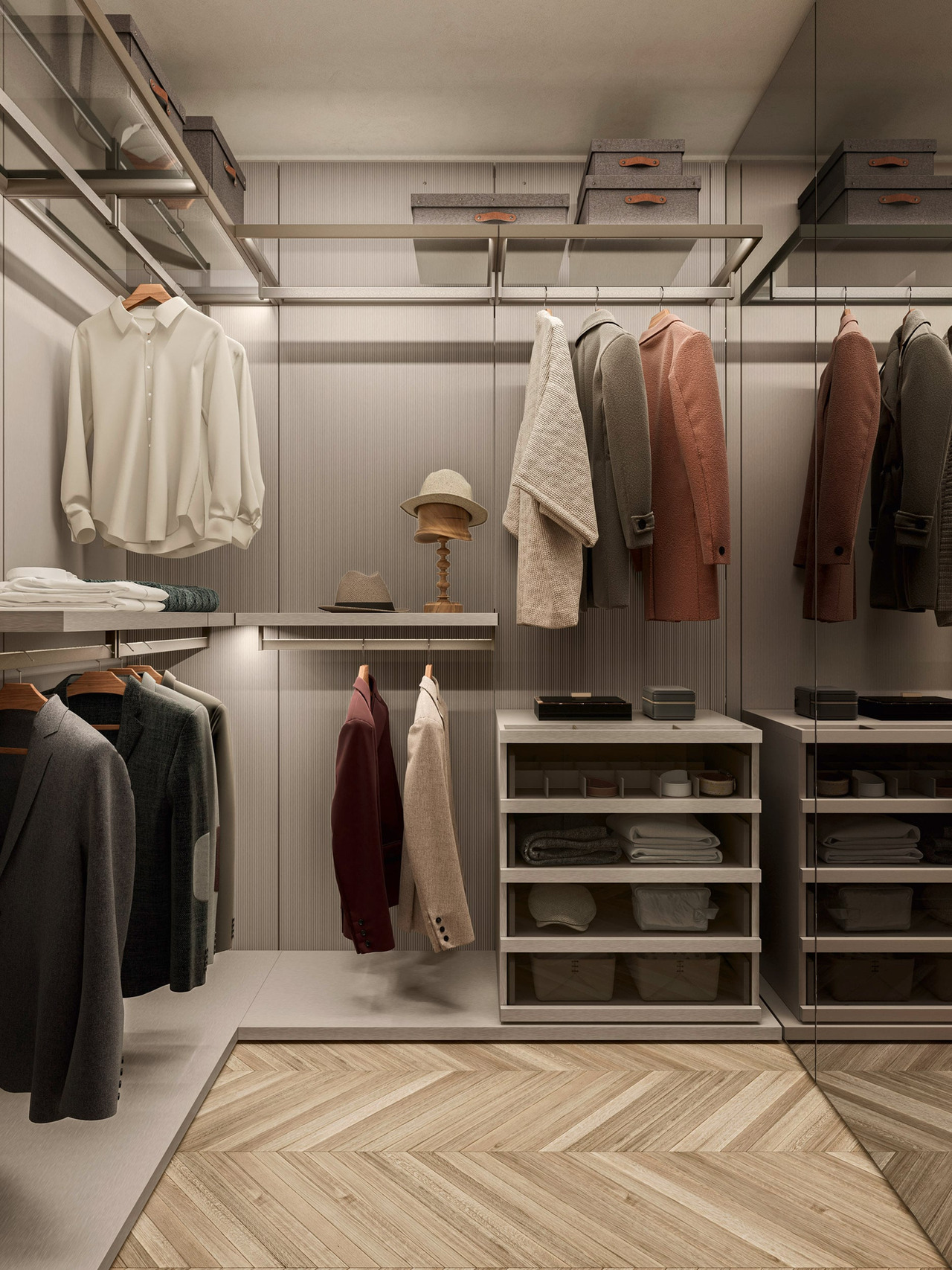 Architectural Sangiacomo Wardrobe with Boiserie, view 2