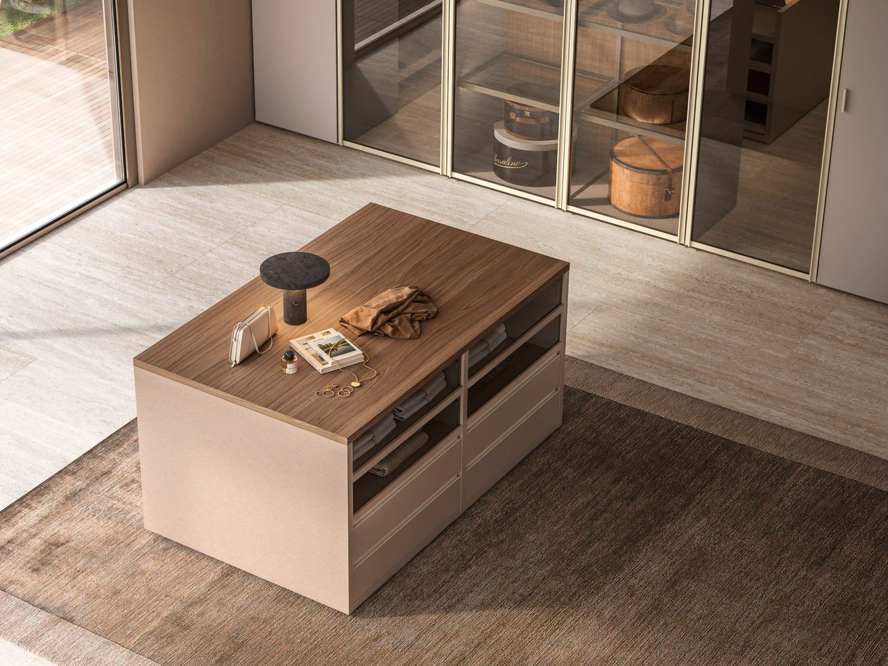 Sangiacomo Atollo Walk-In Wardrobe System, view 3