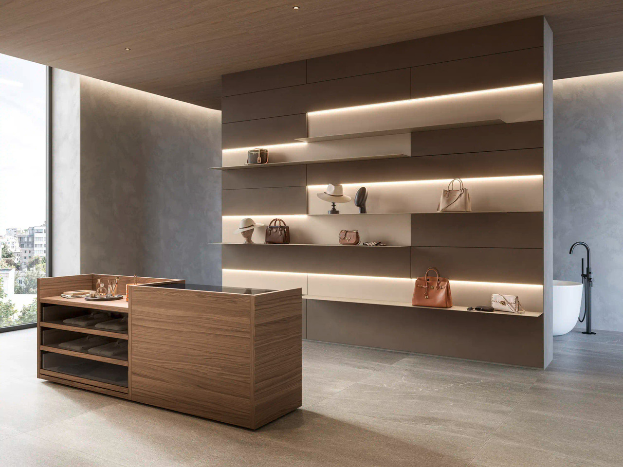 Sangiacomo Atollo Walk-In Wardrobe System, view 2