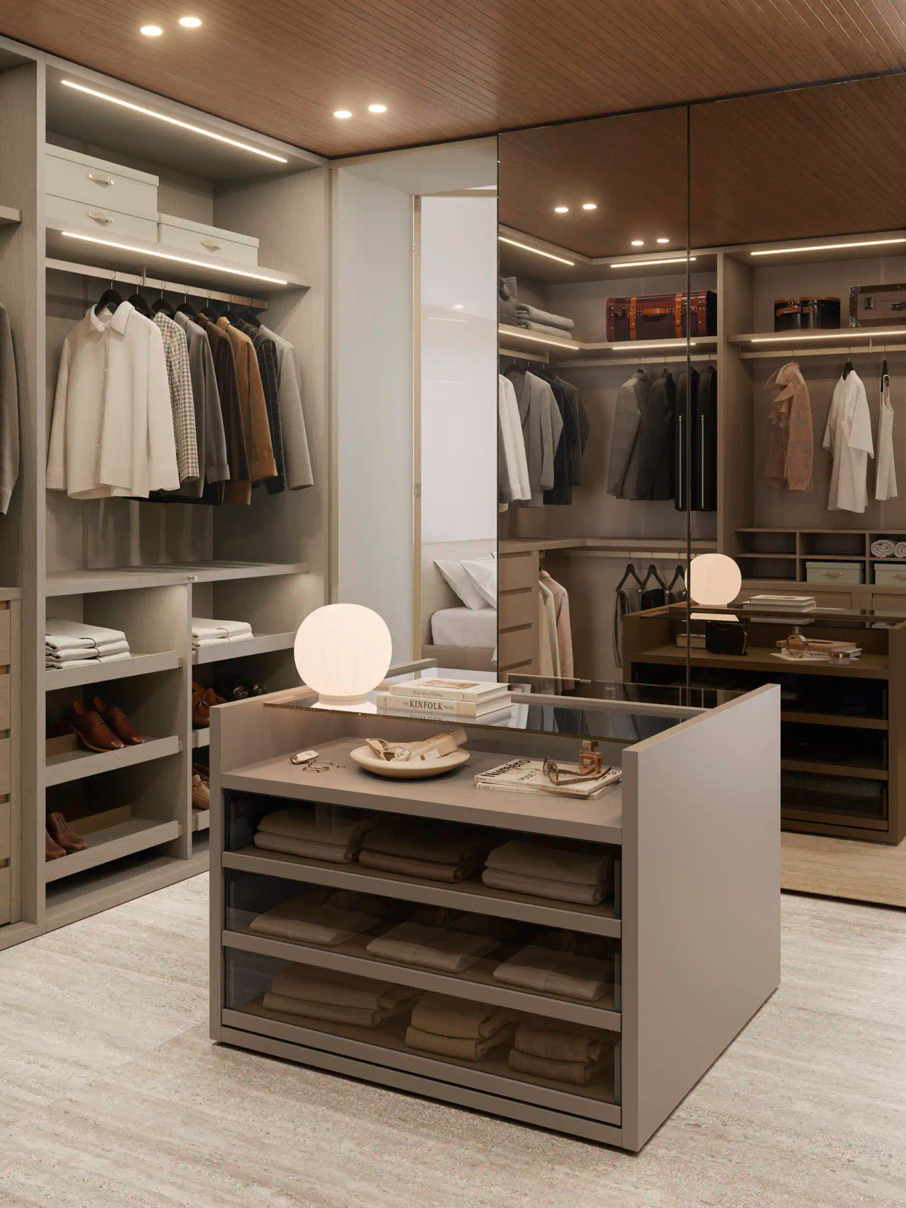 Sangiacomo Atollo Walk-In Wardrobe System