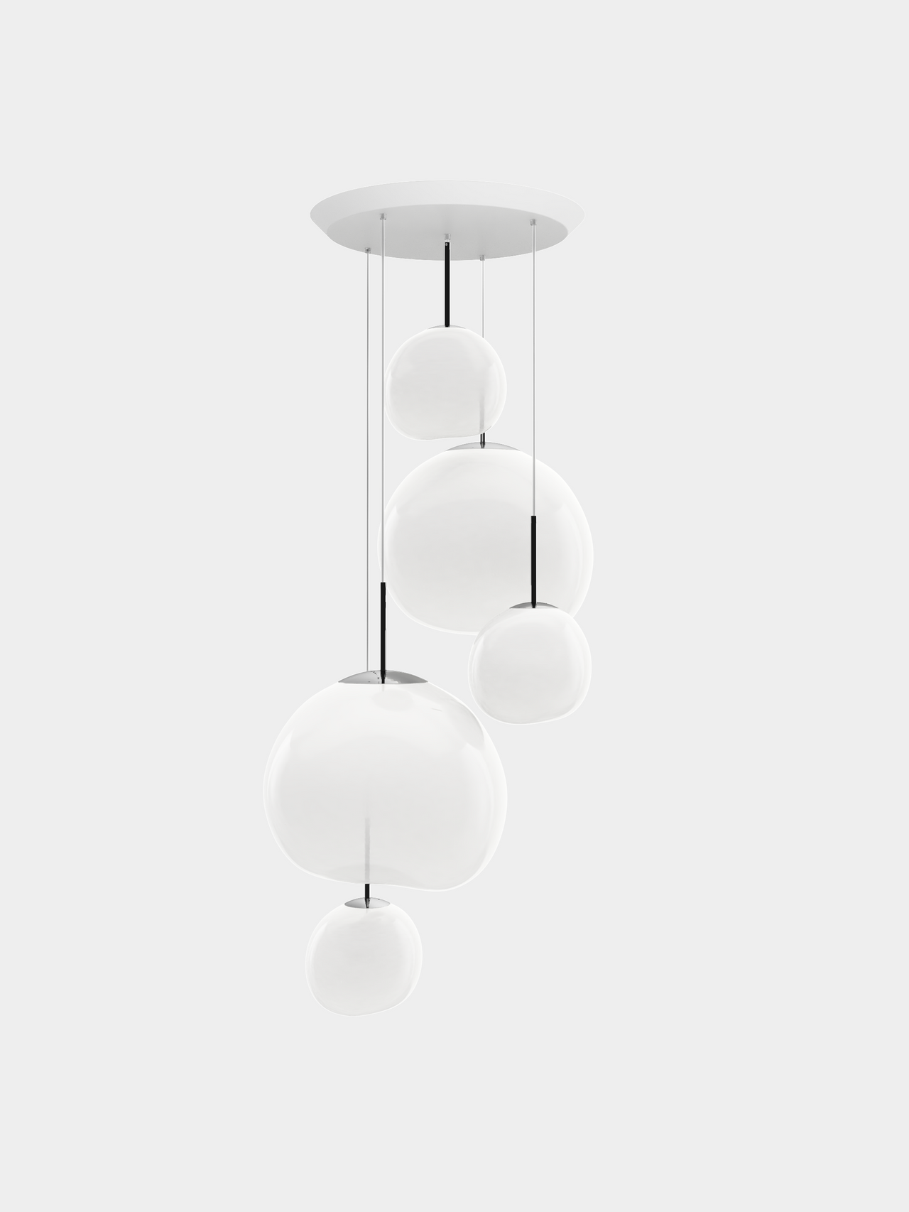 Melt Opal Large Round Pendant Light System