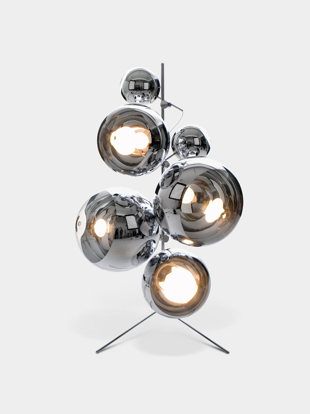 Mirror Ball Floor Chandelier