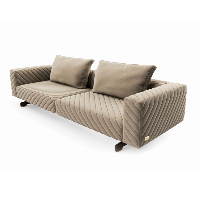 Discovery Sofa: Herringbone Design and Comfort