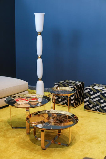 Unique Gold Coffee Table, view 10
