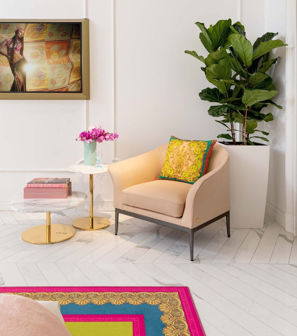 Iconic Coffee and Side Tables: Marble and Gold, view 2