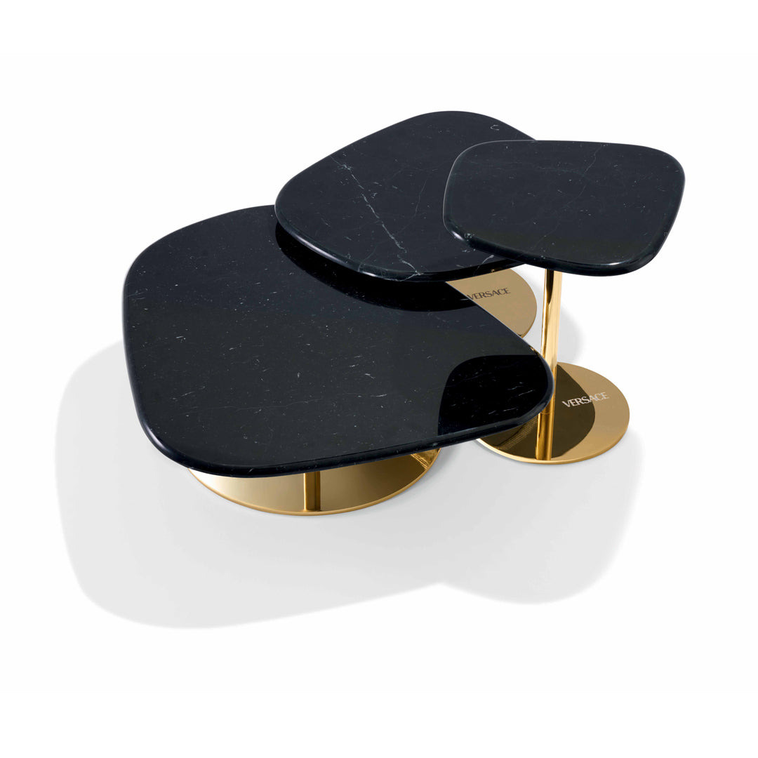 Iconic Coffee and Side Tables: Marble and Gold, view 9