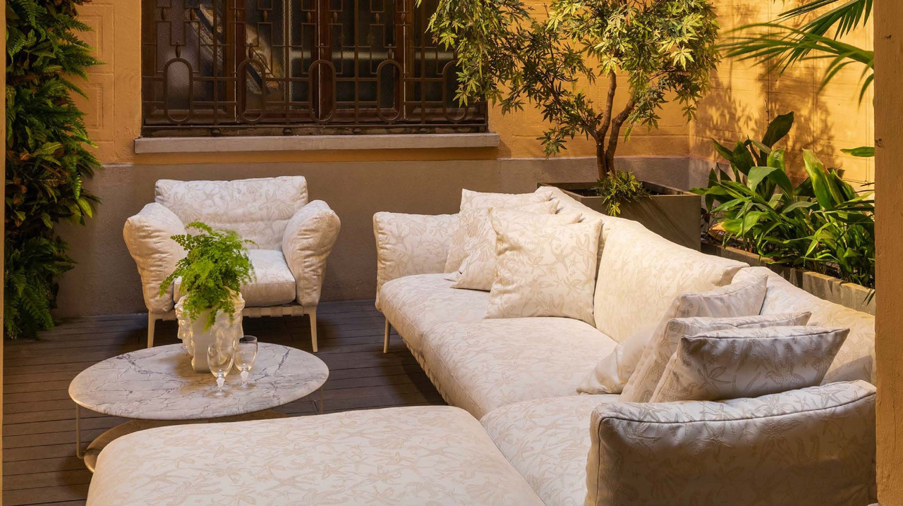 Versace La Greca Outdoor Coffee Table, view 2