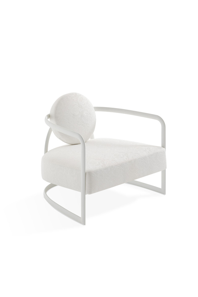 Versace La Medusa Round Metal Outdoor Chair