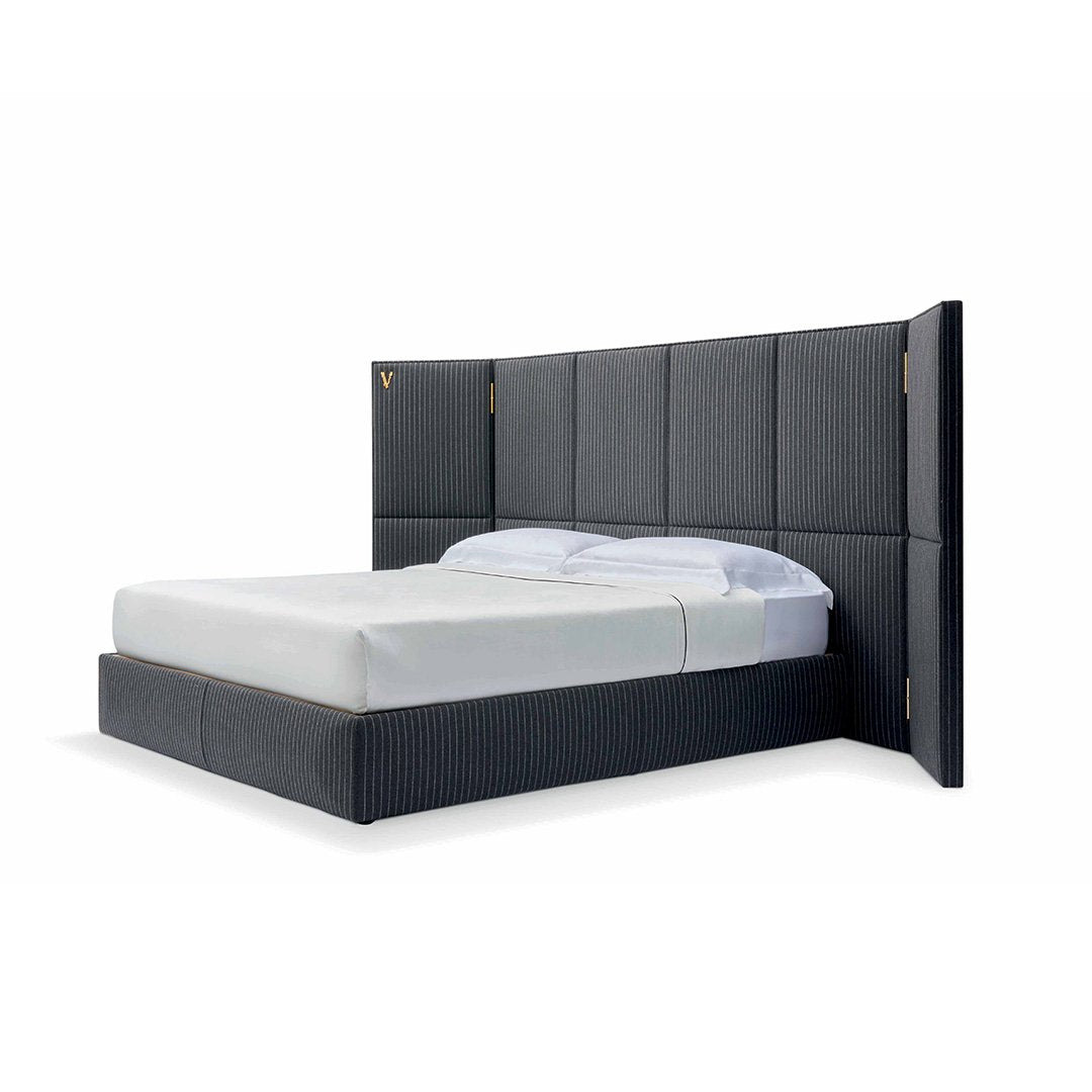V-king Barocco Luxury Bed with Gold Finish, view 8