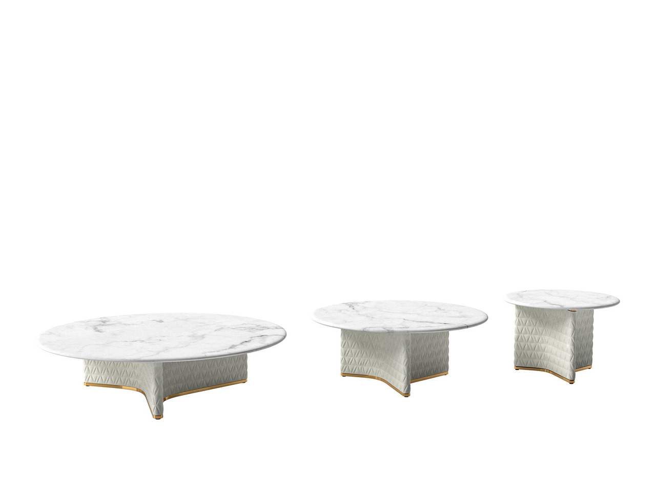 V-Marble Coffee Tables, view 3