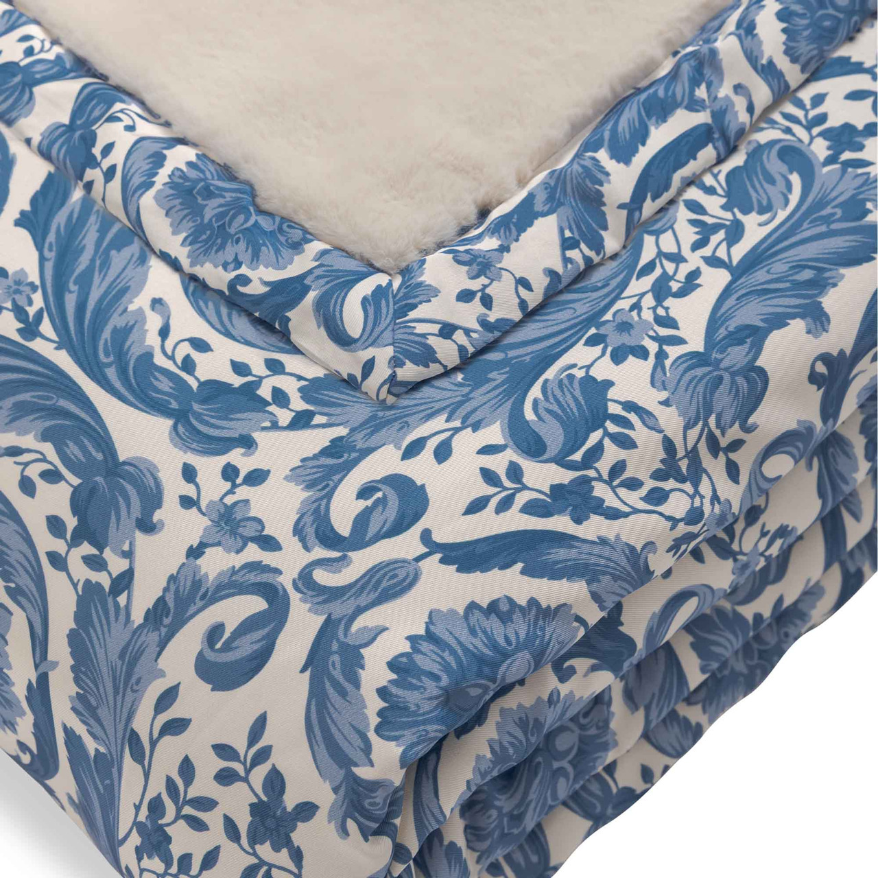Versace Barocco & Faux Fur Throw, view 4