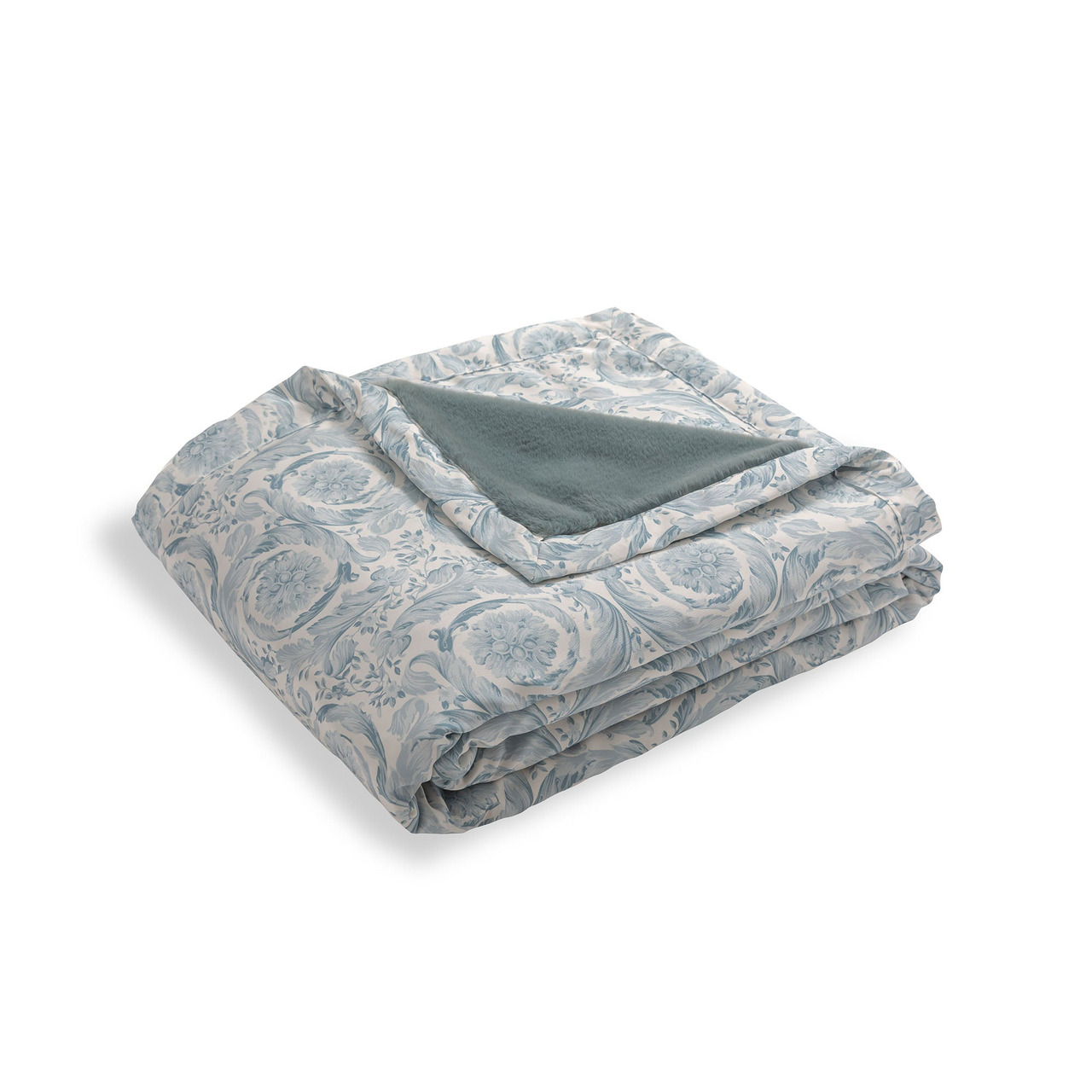 Versace Barocco & Faux Fur Throw, view 6