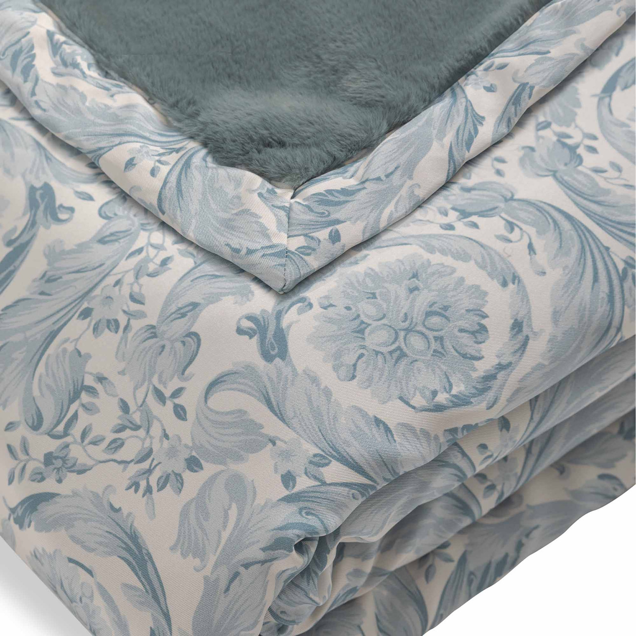 Versace Barocco & Faux Fur Throw, view 8