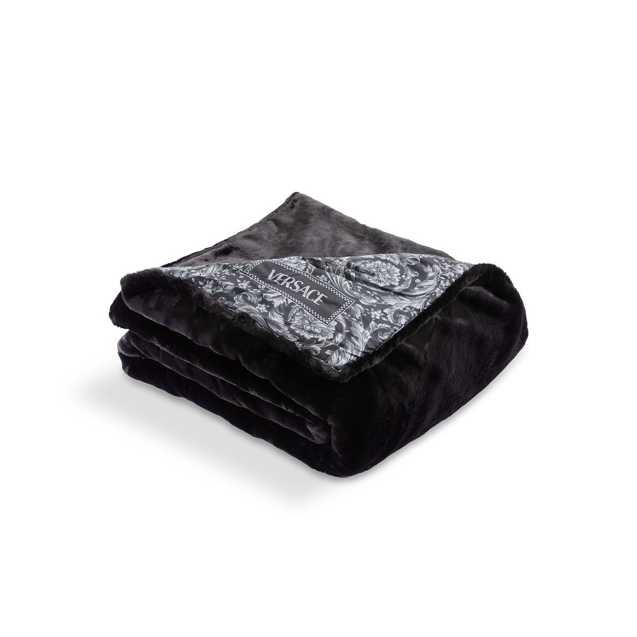 Barocco Silk Faux Fur Versace Throw