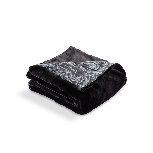 Barocco Silk Faux Fur Versace Throw