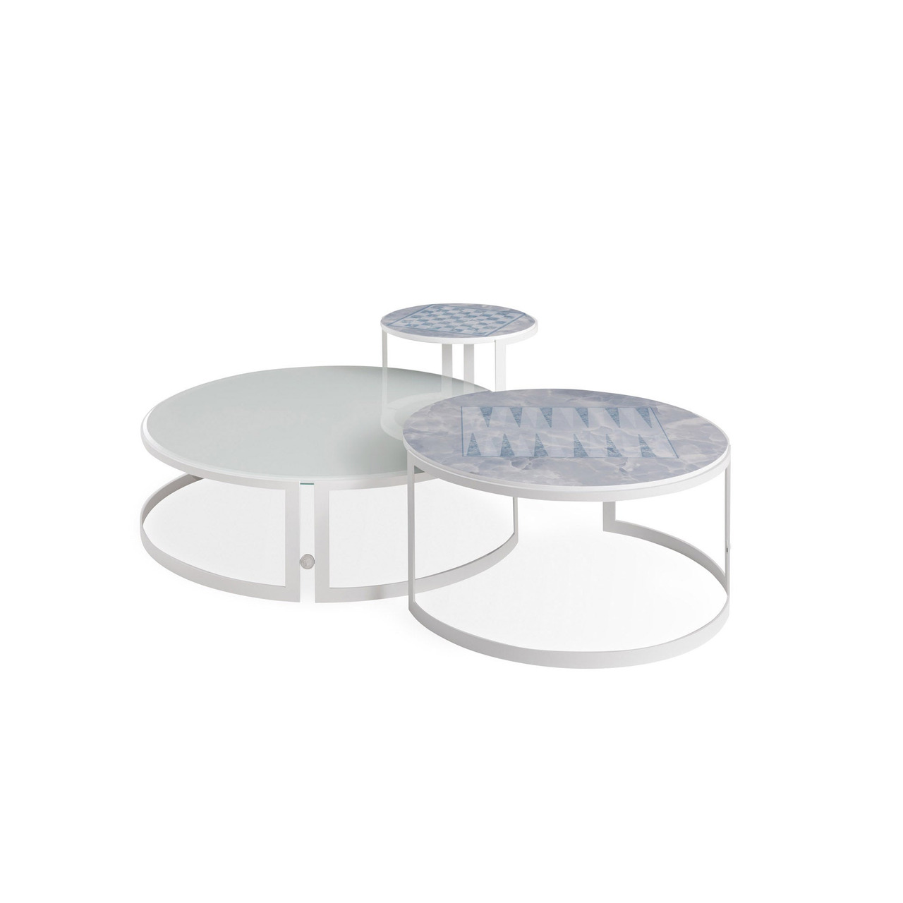 Iconic Round Versace Outdoor Coffee Table, view 6