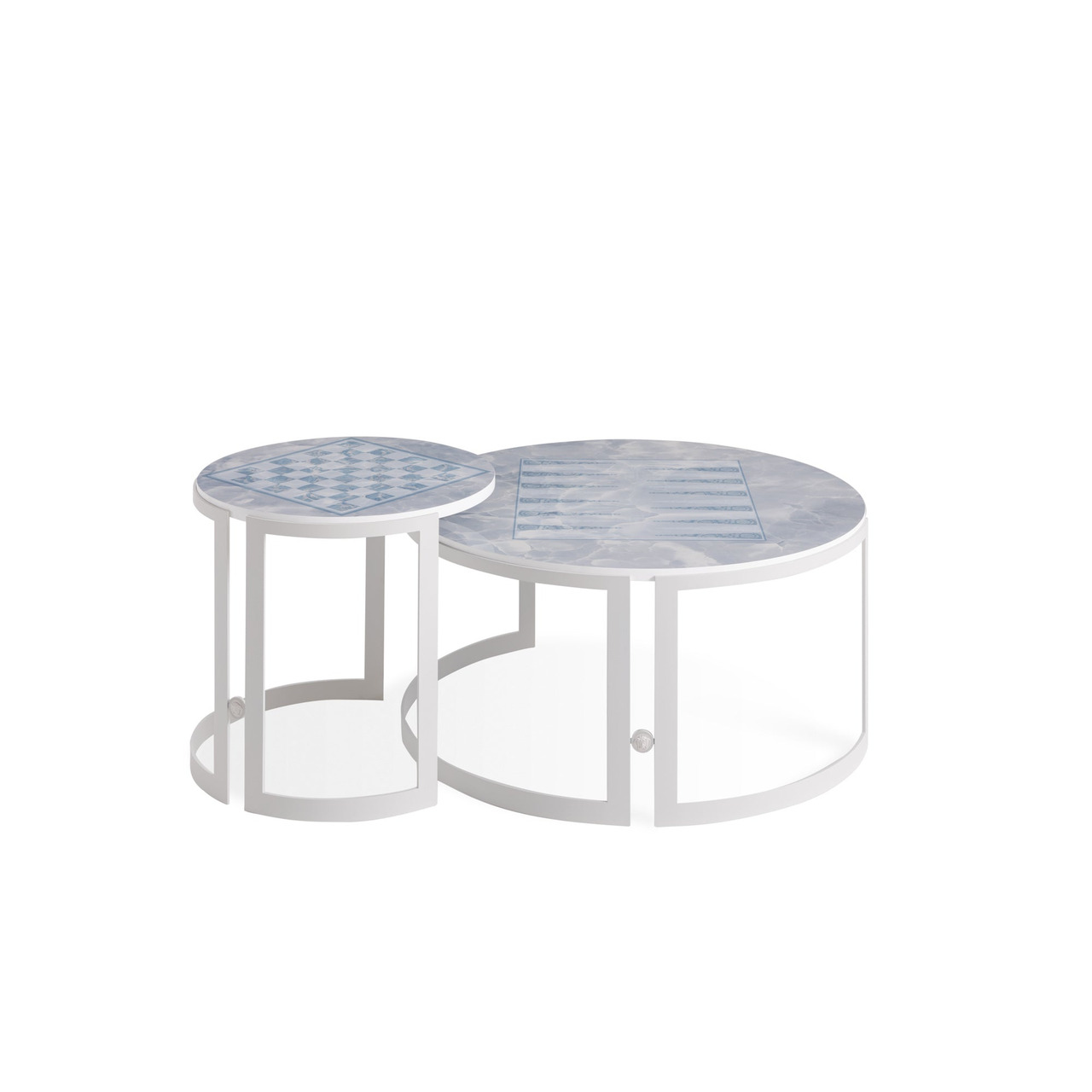 Iconic Round Versace Outdoor Side Table