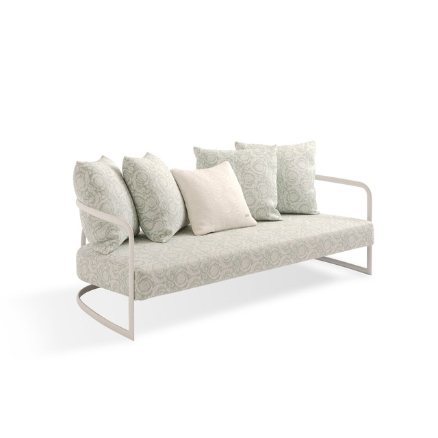 La Medusa Round Metal Outdoor Sofa by Versace