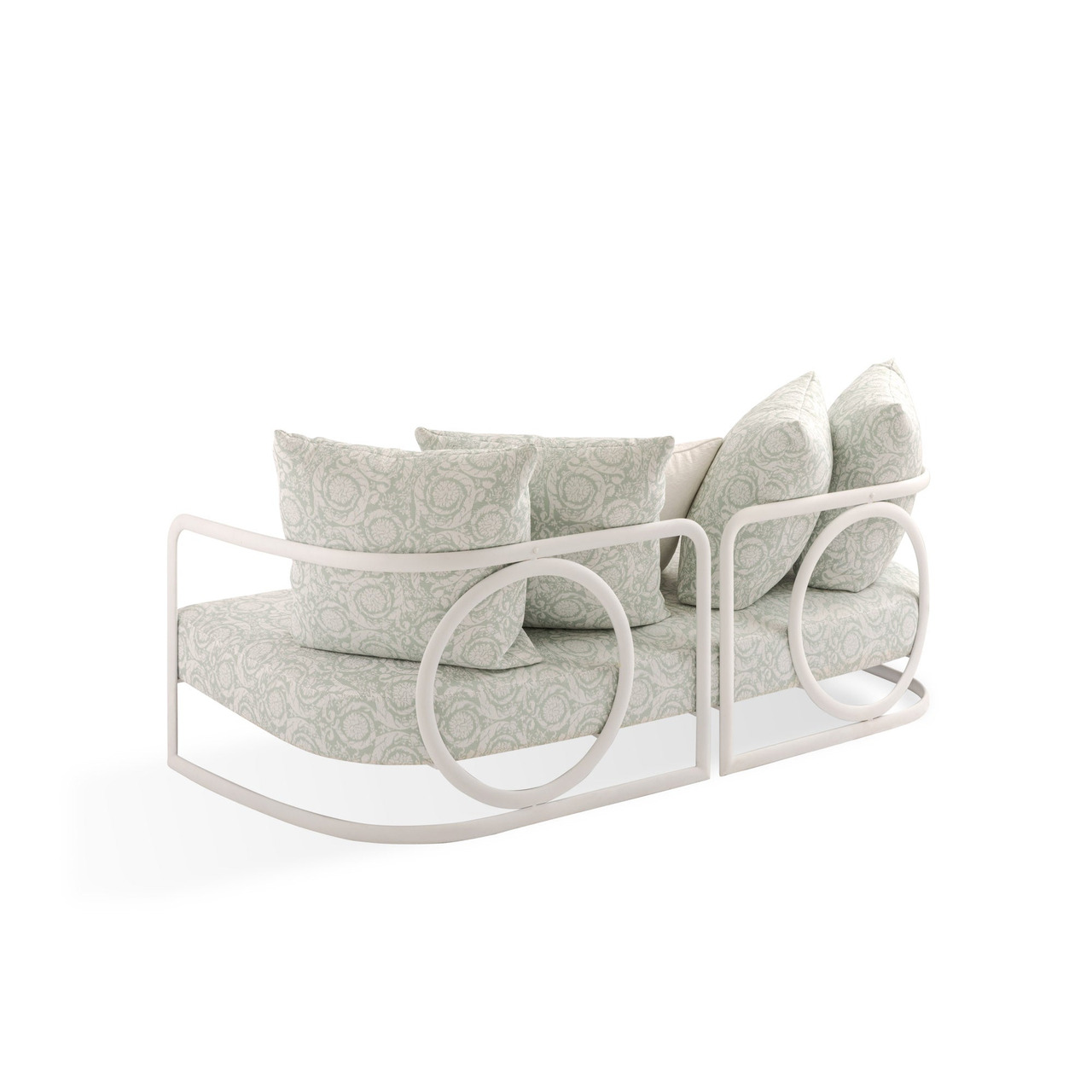 La Medusa Round Metal Outdoor Sofa by Versace, view 3