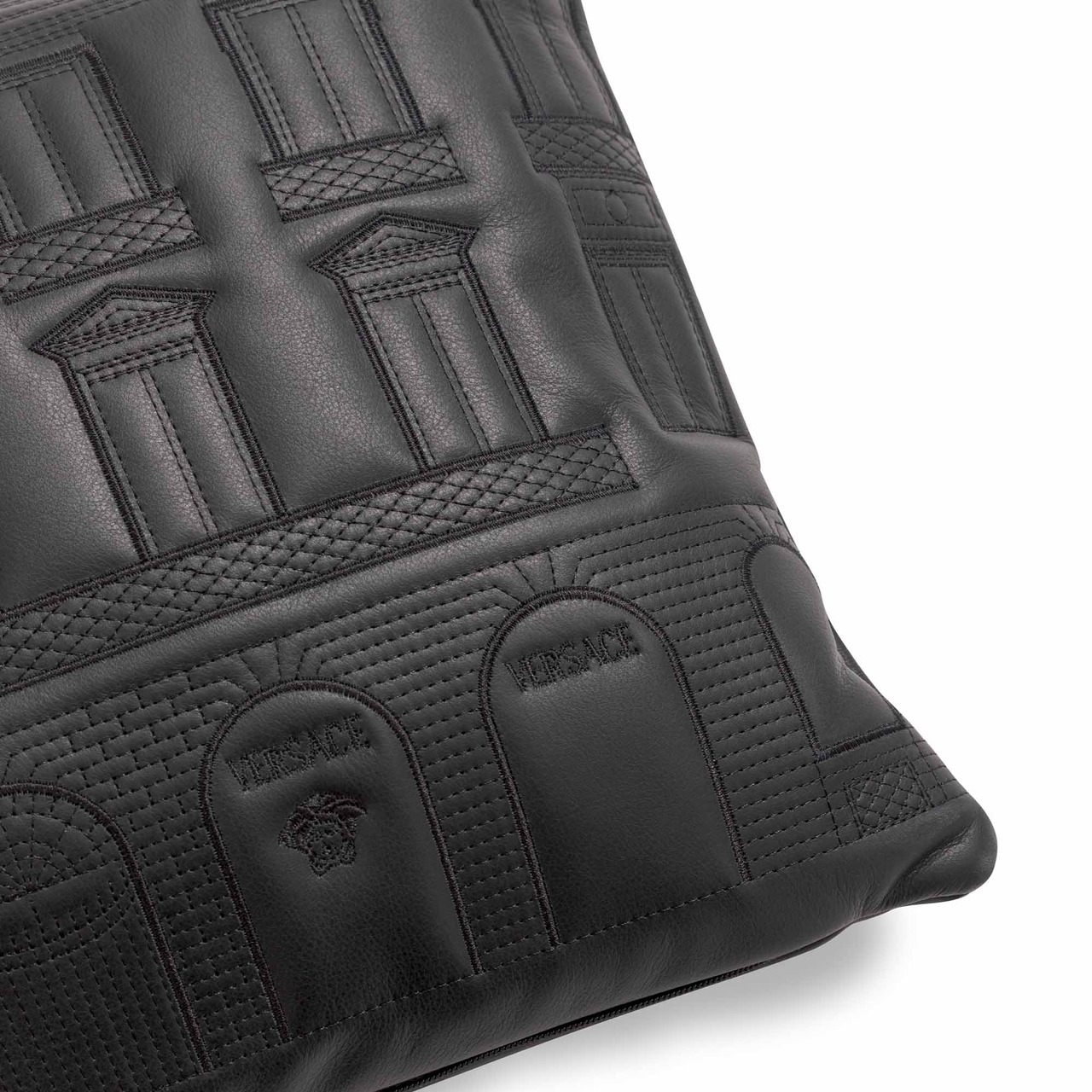 Versace N°12 Leather Cushion, view 2
