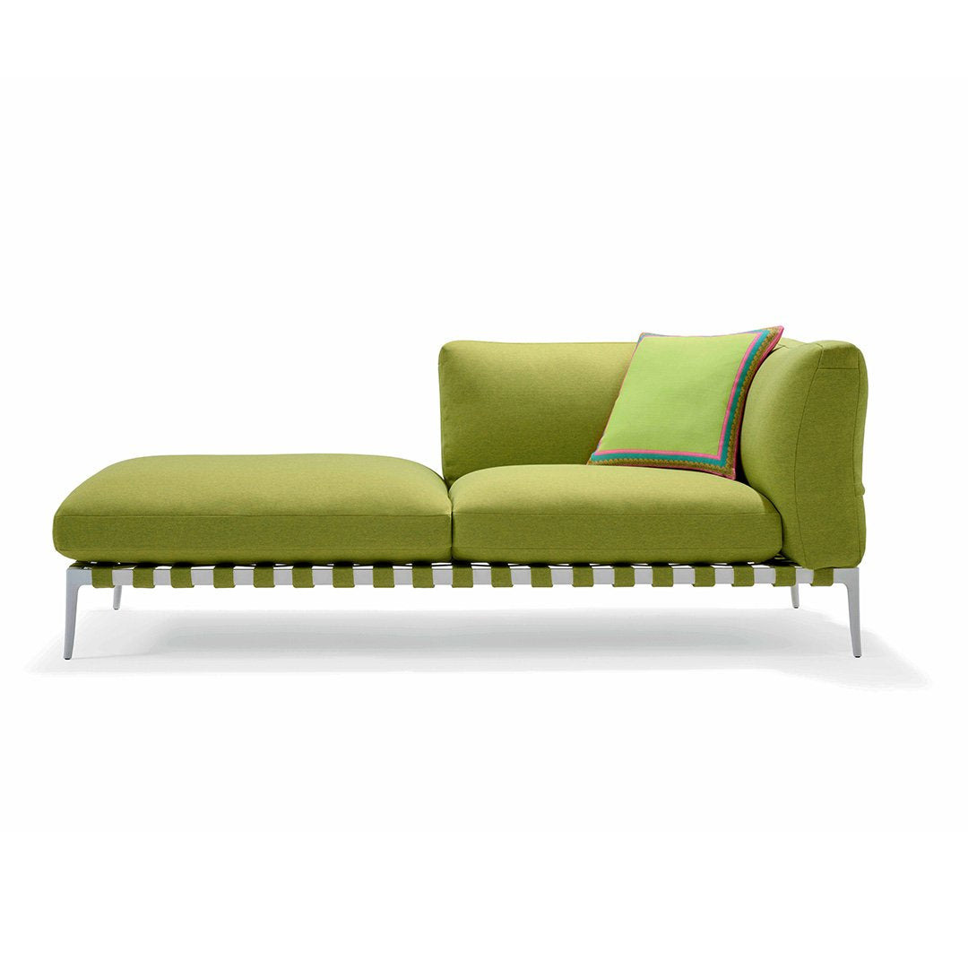 Stiletto Outdoor Versace Corner Module with Pouf
