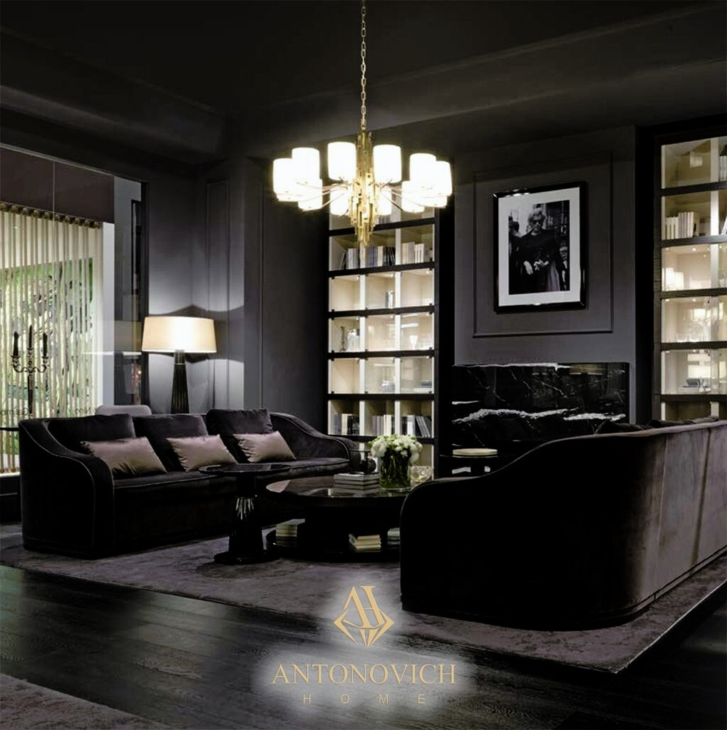 Galimberti Nino Dark Brown Living Room, view 2