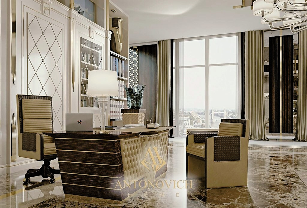 Formenti Home Office Furniture in a Luxury Penthouse, view 4