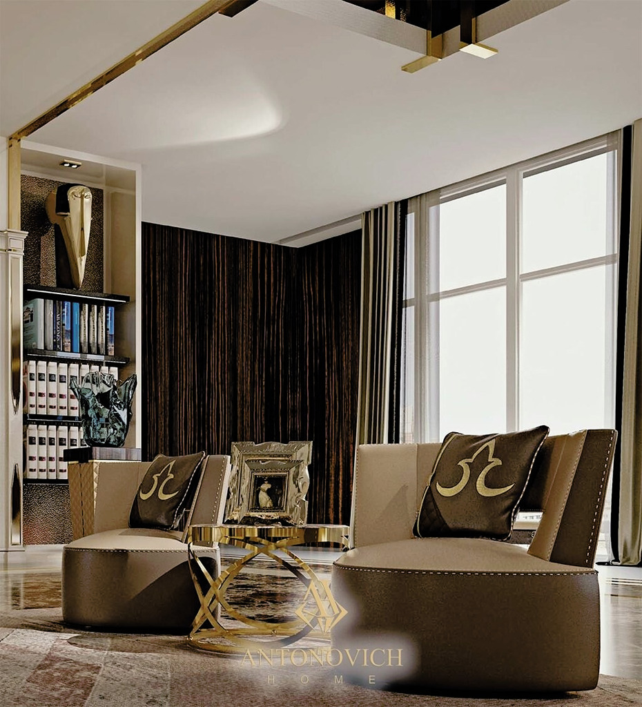 Formenti Home Office Furniture in a Luxury Penthouse, view 2