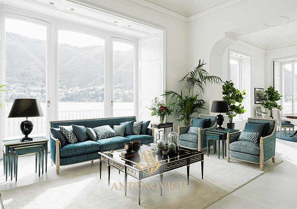 Salda Turquoise Living Room Furniture