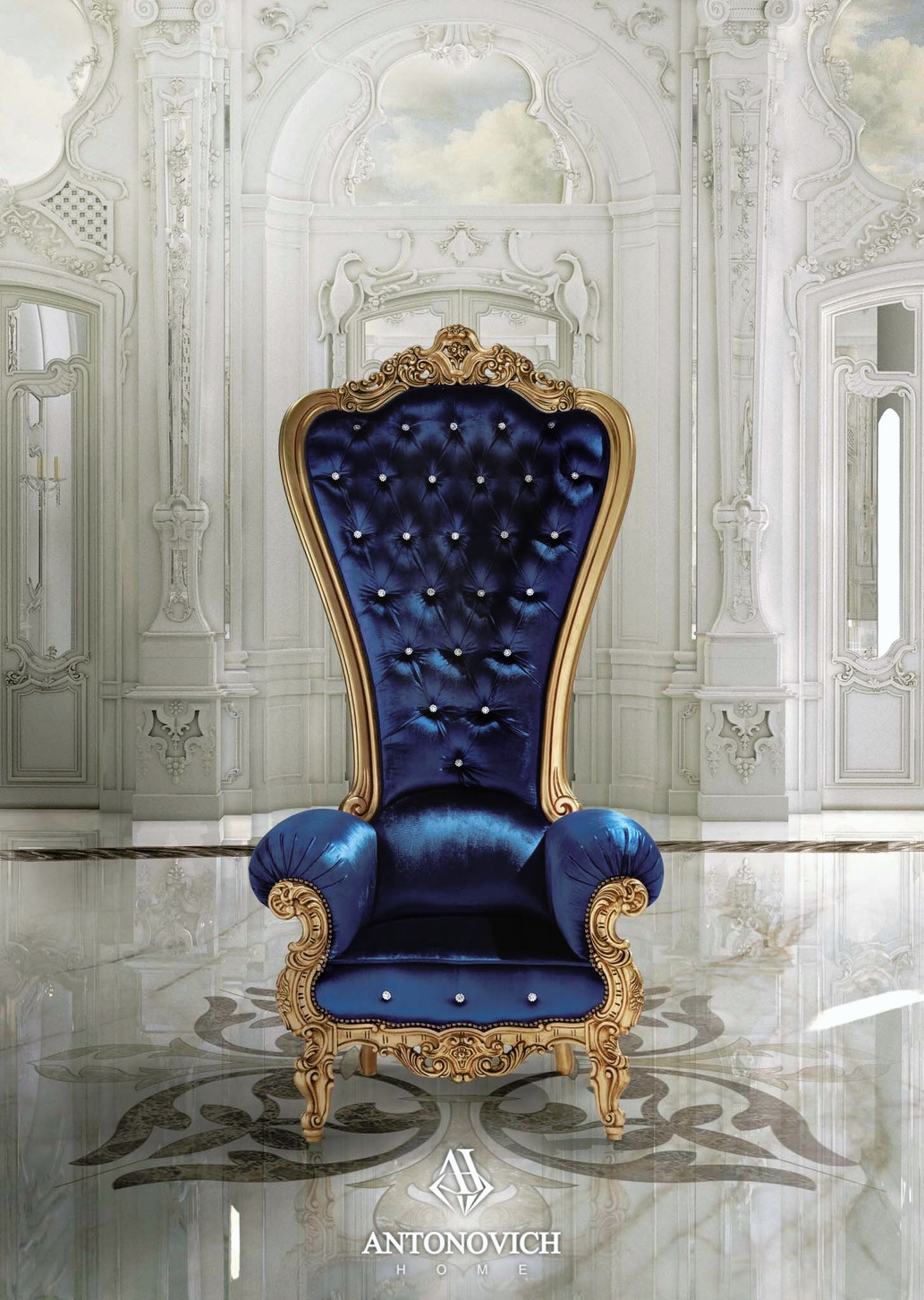 Caspani Tino Throne Chair, view 5