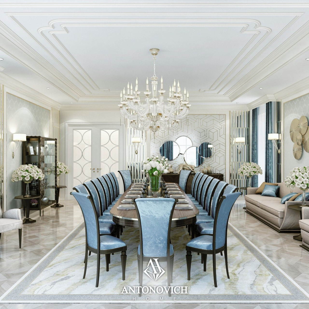 Large Dining Room Design Option, view 3