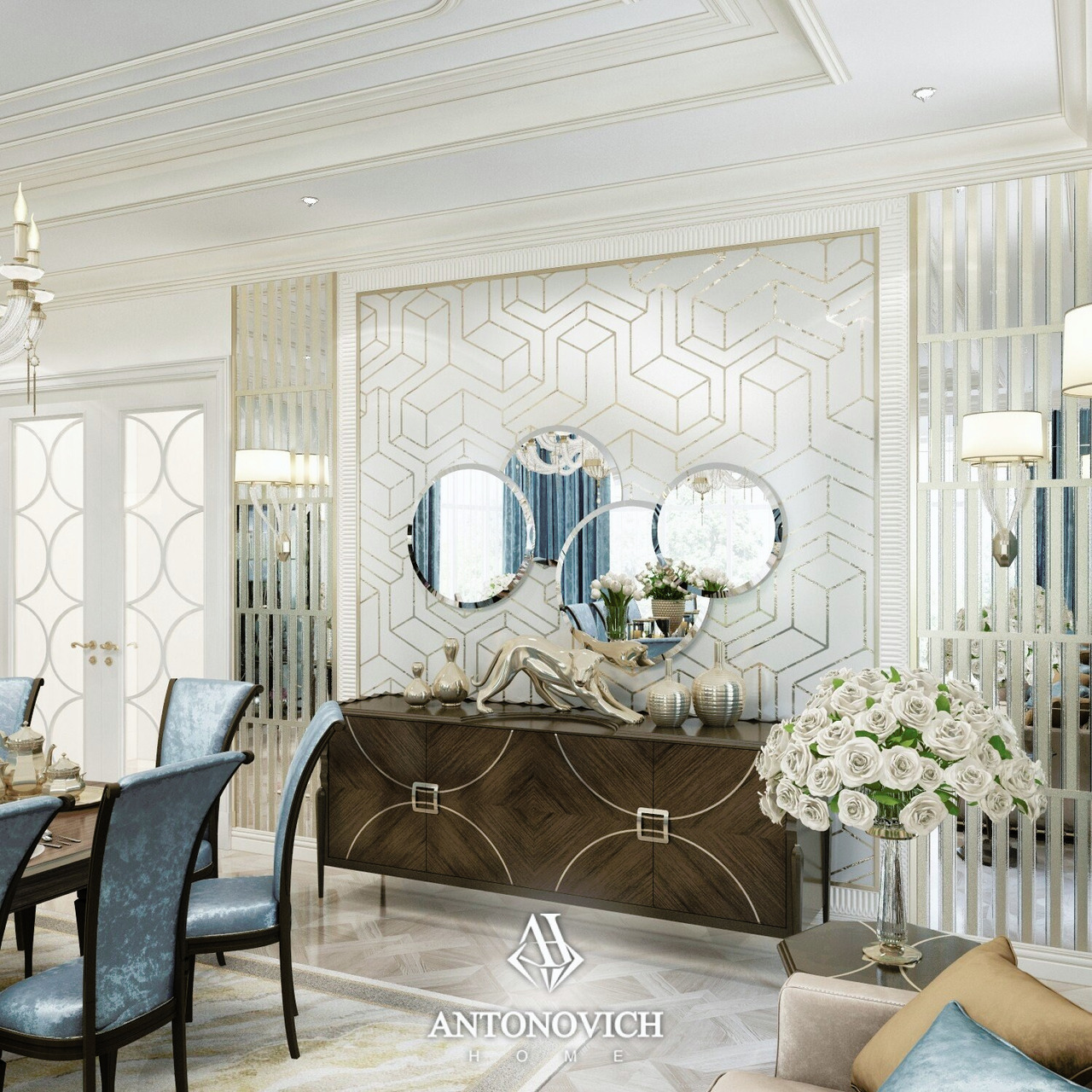 Large Dining Room Design Option, view 9