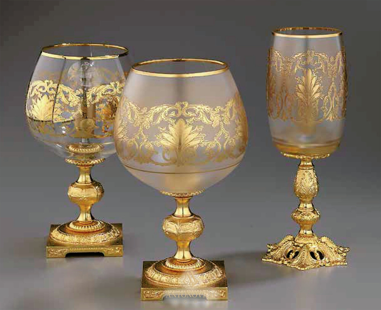 Timon Brass Collection Italian Glassware, view 3