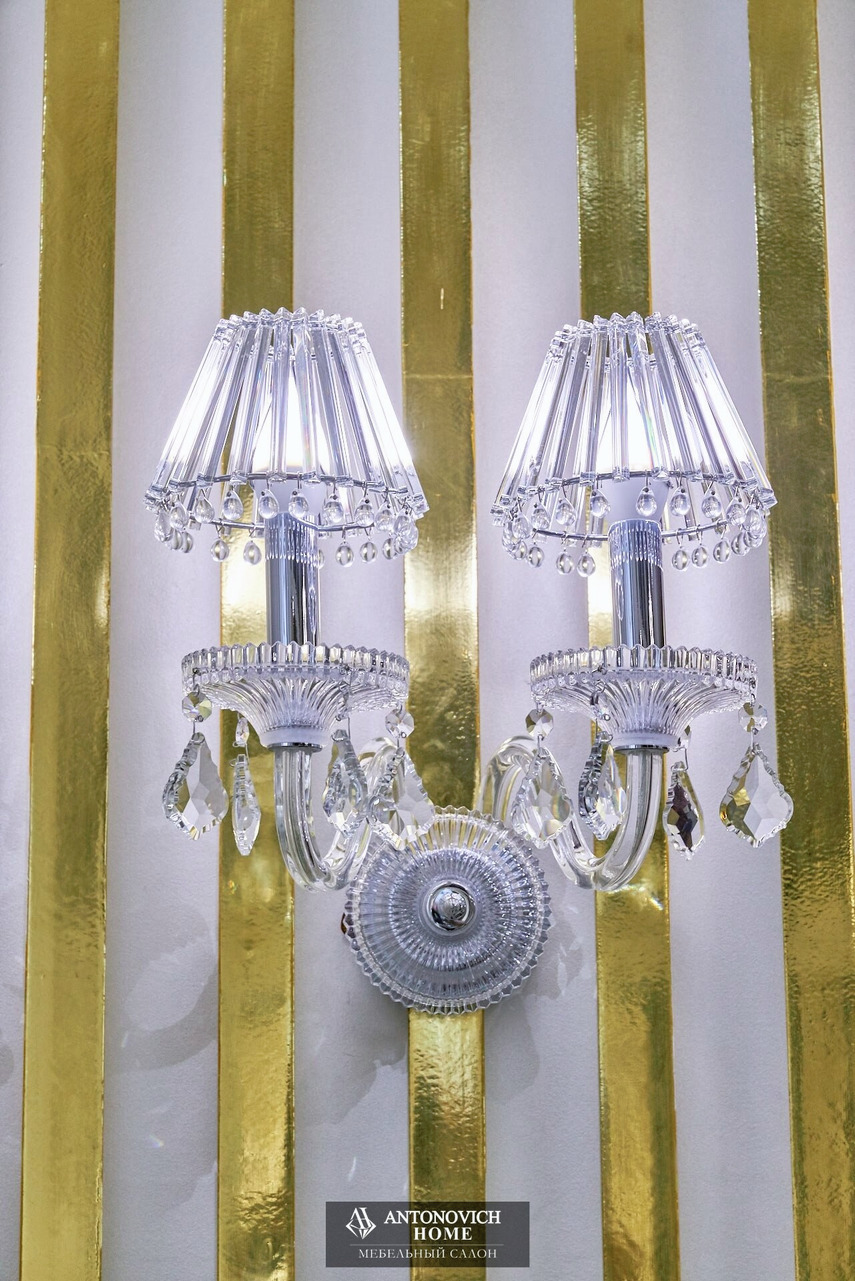 Crystal-Shade Wall Lights