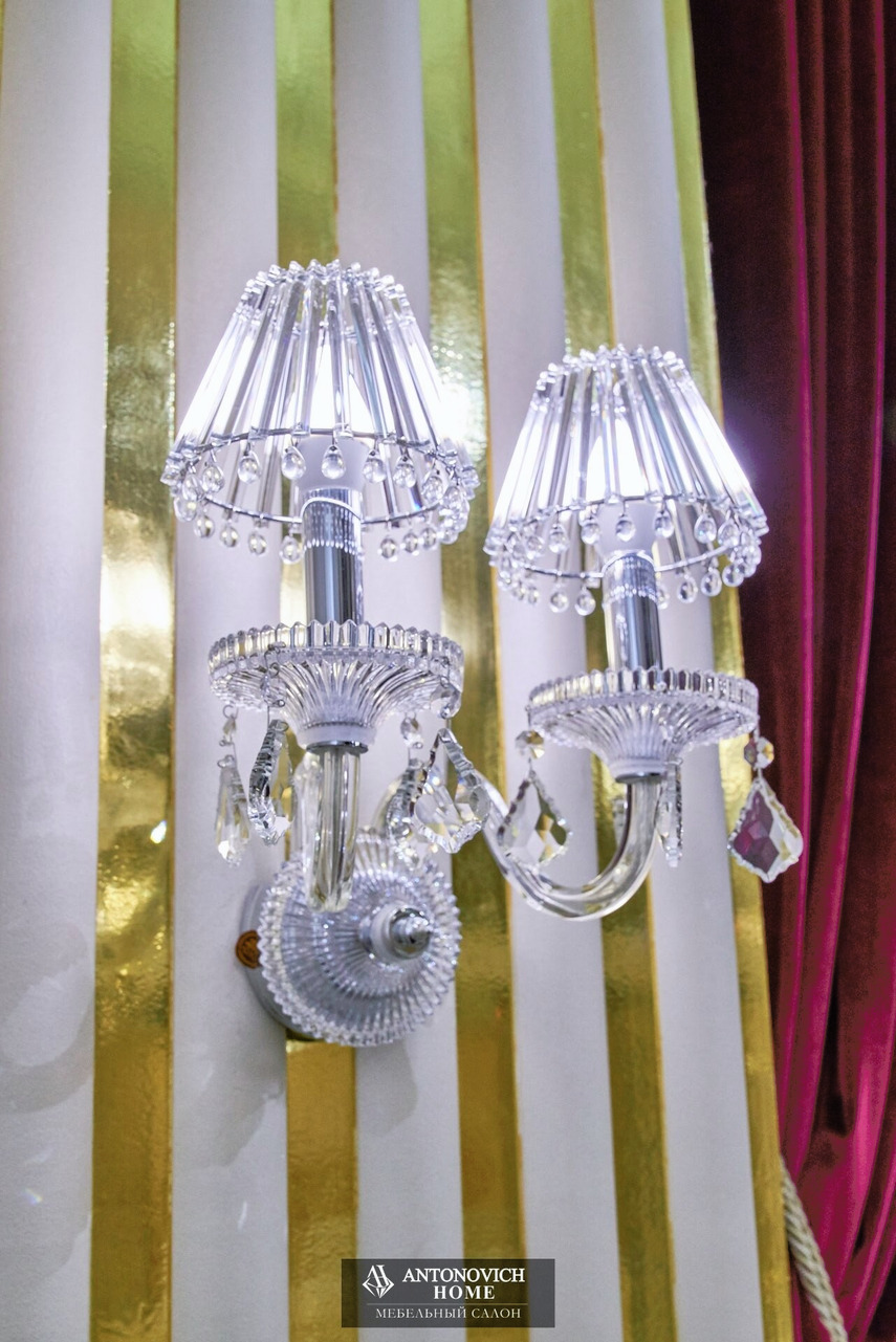 Crystal-Shade Wall Lights, view 5