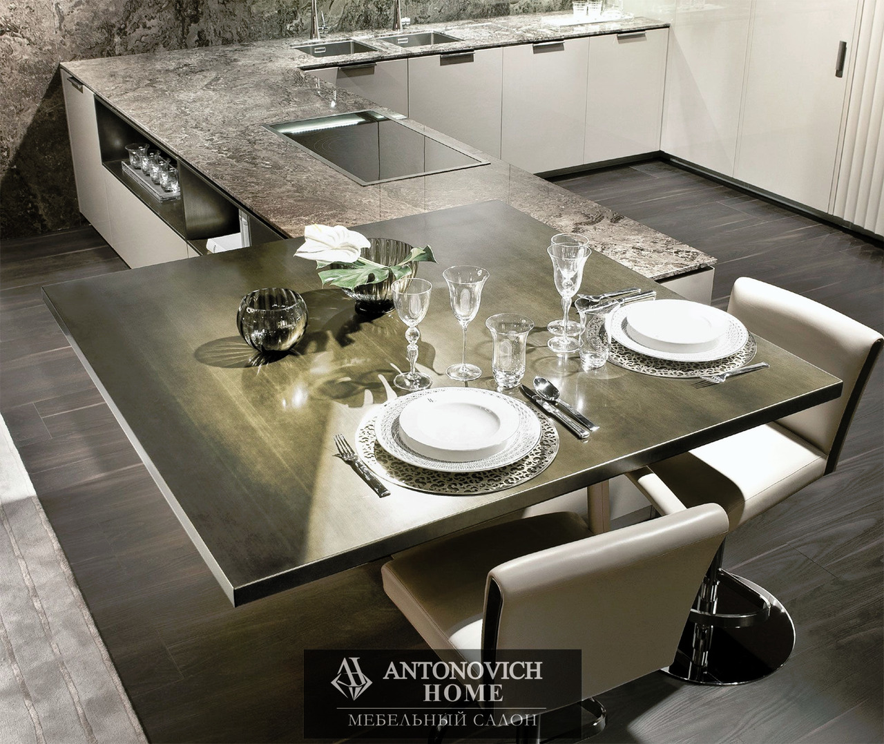 Villa Ada Kitchen by Fendi Casa, view 13