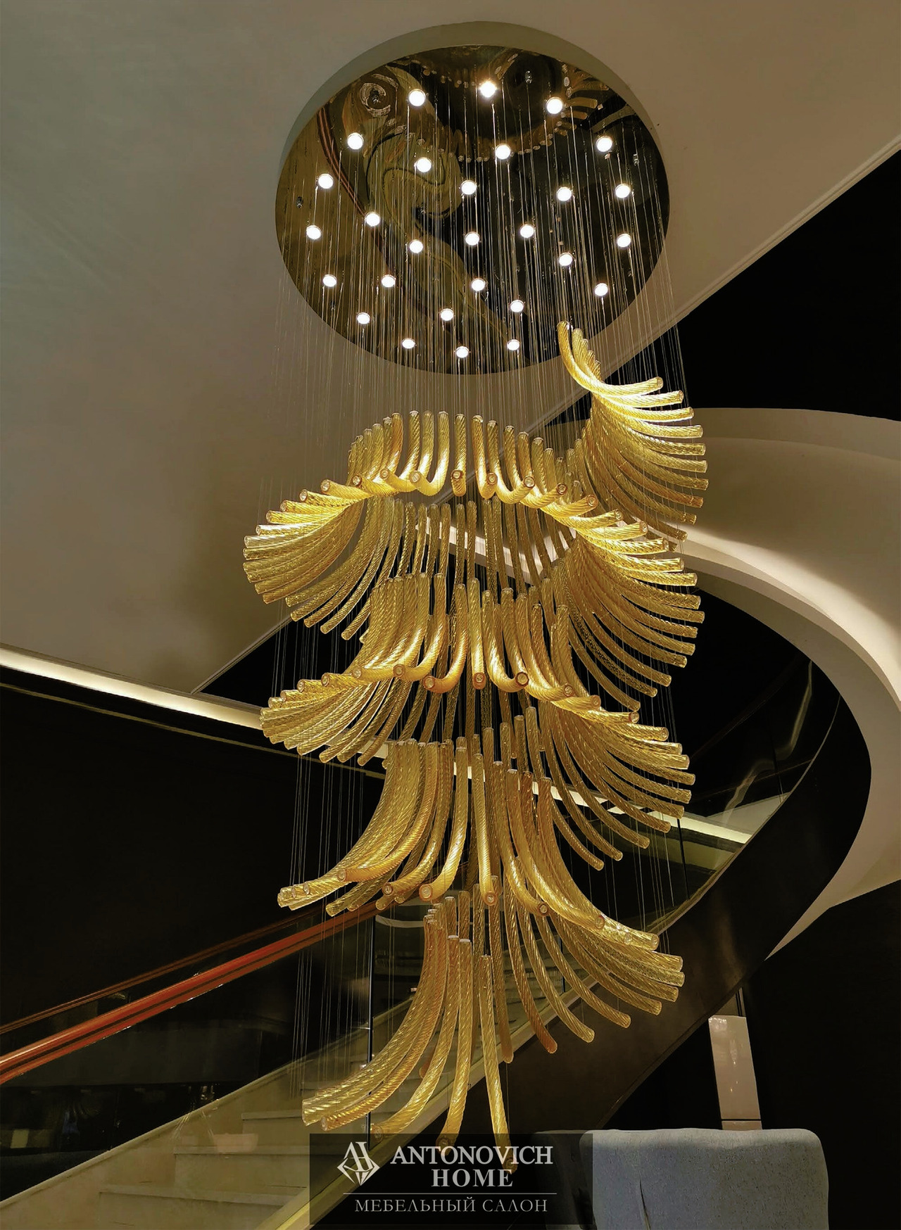 Jago Art Deco L Chandeliers