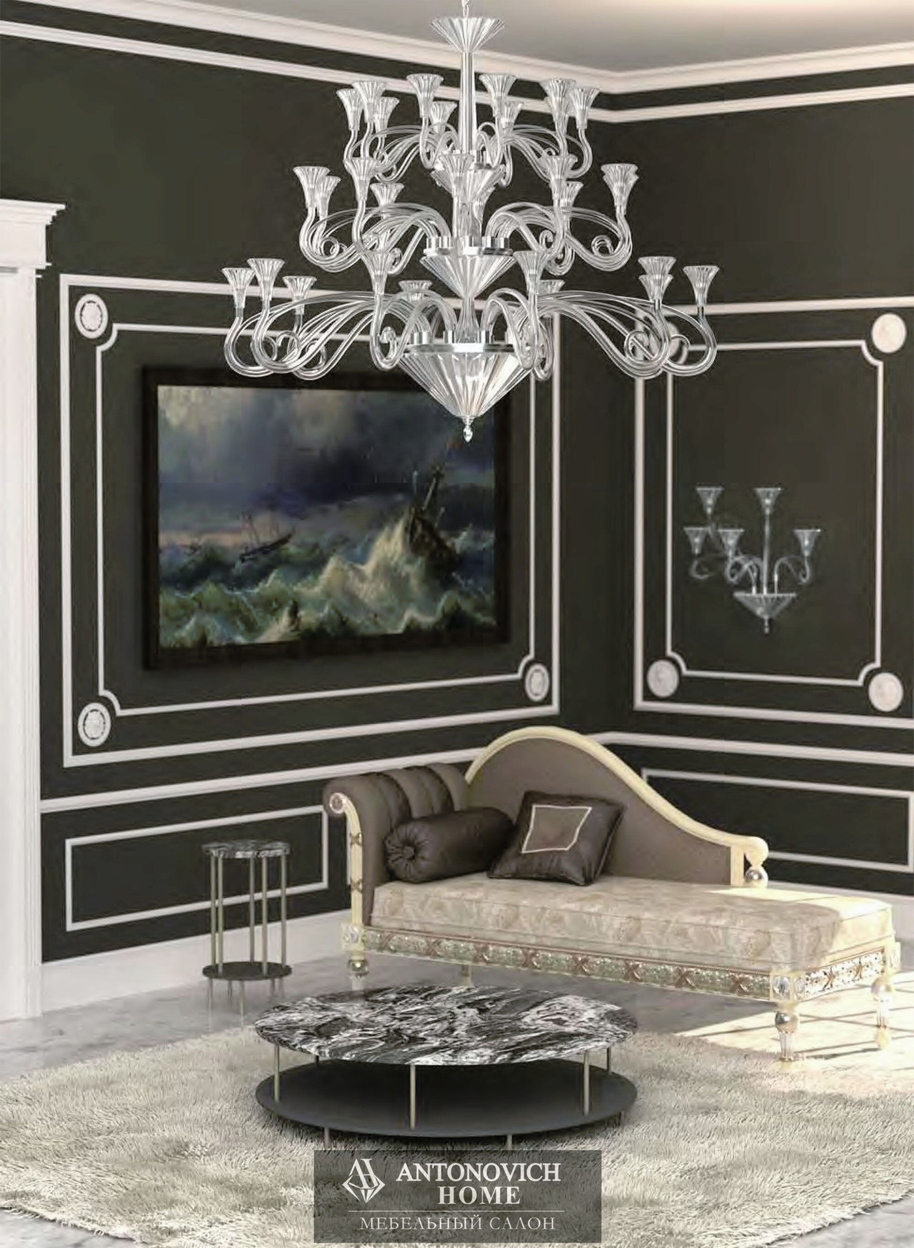 Jago Diamante Chandeliers, view 2