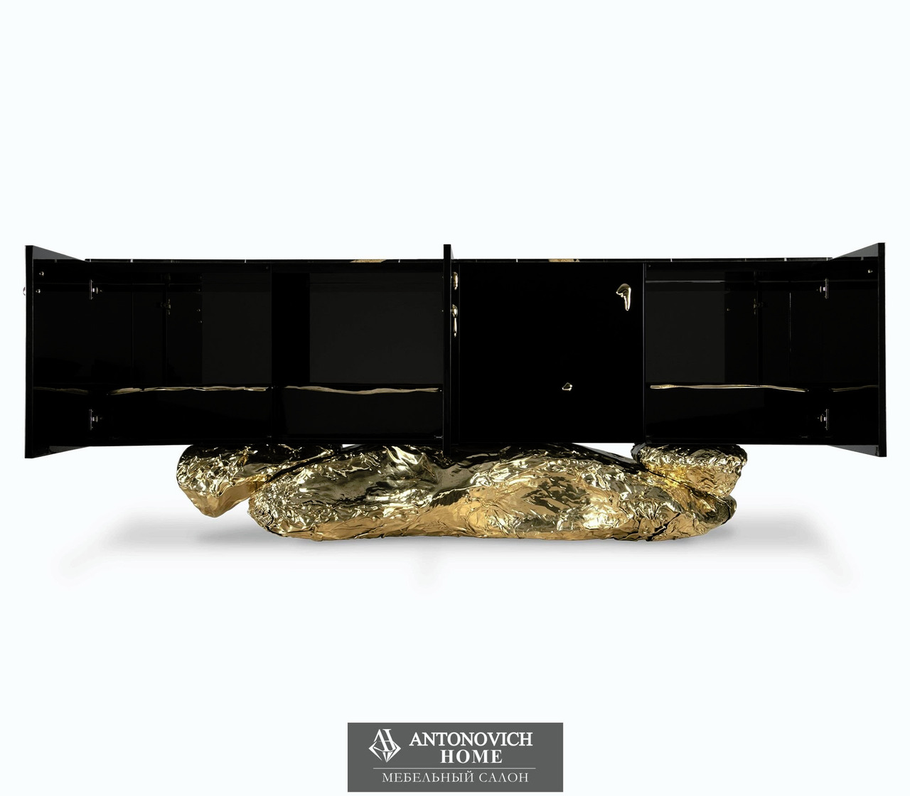 Boca do lobo Angra black and gold sideboard, view 5