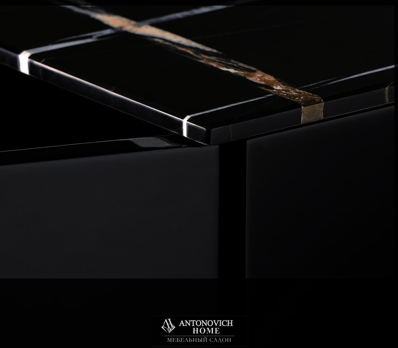 Boca do lobo Angra black and gold sideboard, view 8