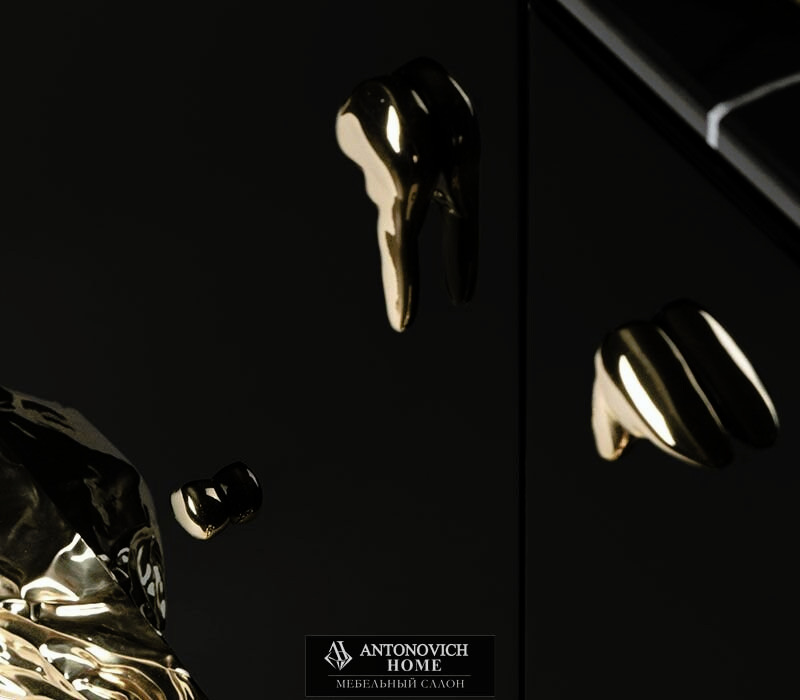 Boca do lobo Angra black and gold sideboard, view 7