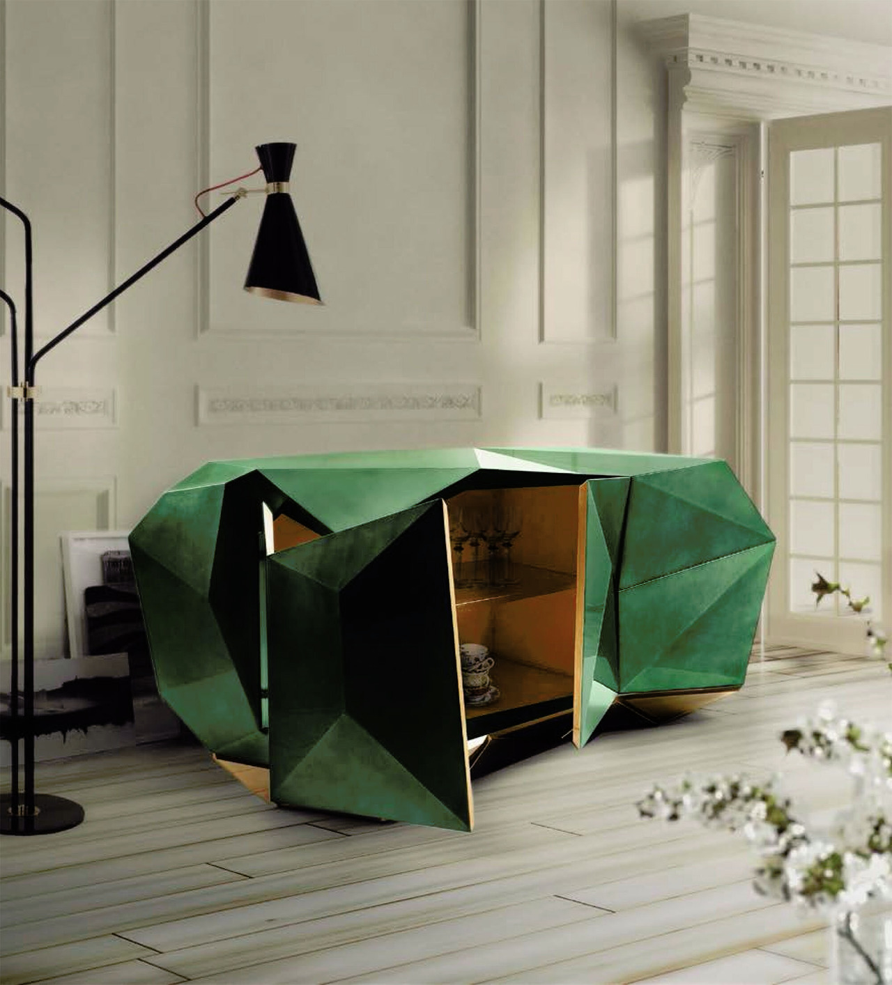 Boca do lobo Diamond Emerald Dining Sideboard