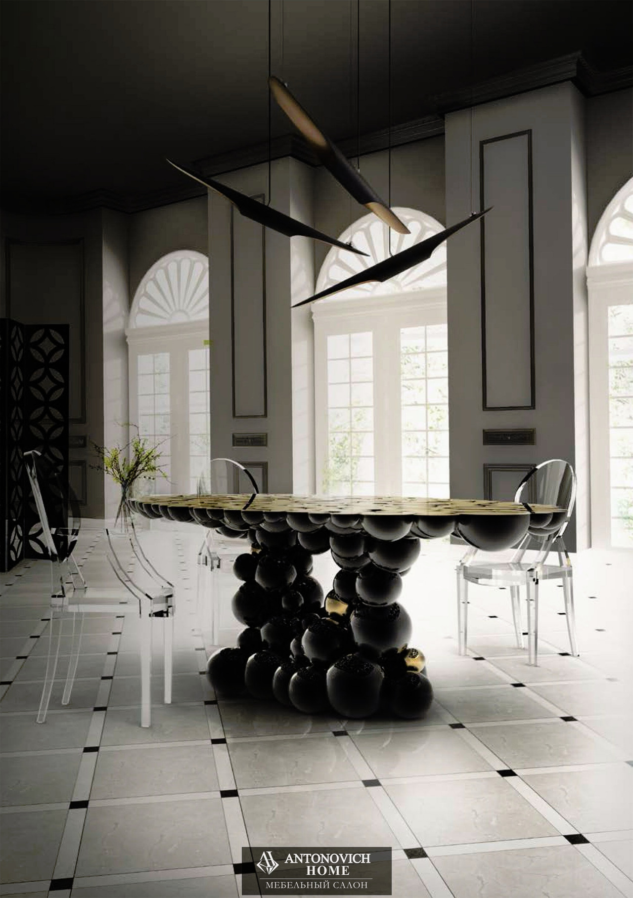 NEWTON Dining Table by Boca do lobo, view 2