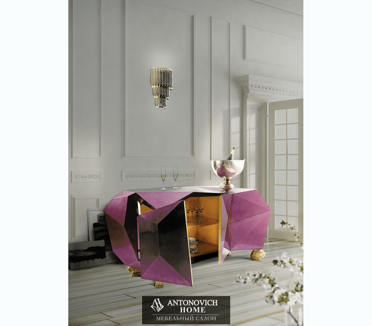 Boca do lobo Diamond Emerald Dining Sideboard, view 8
