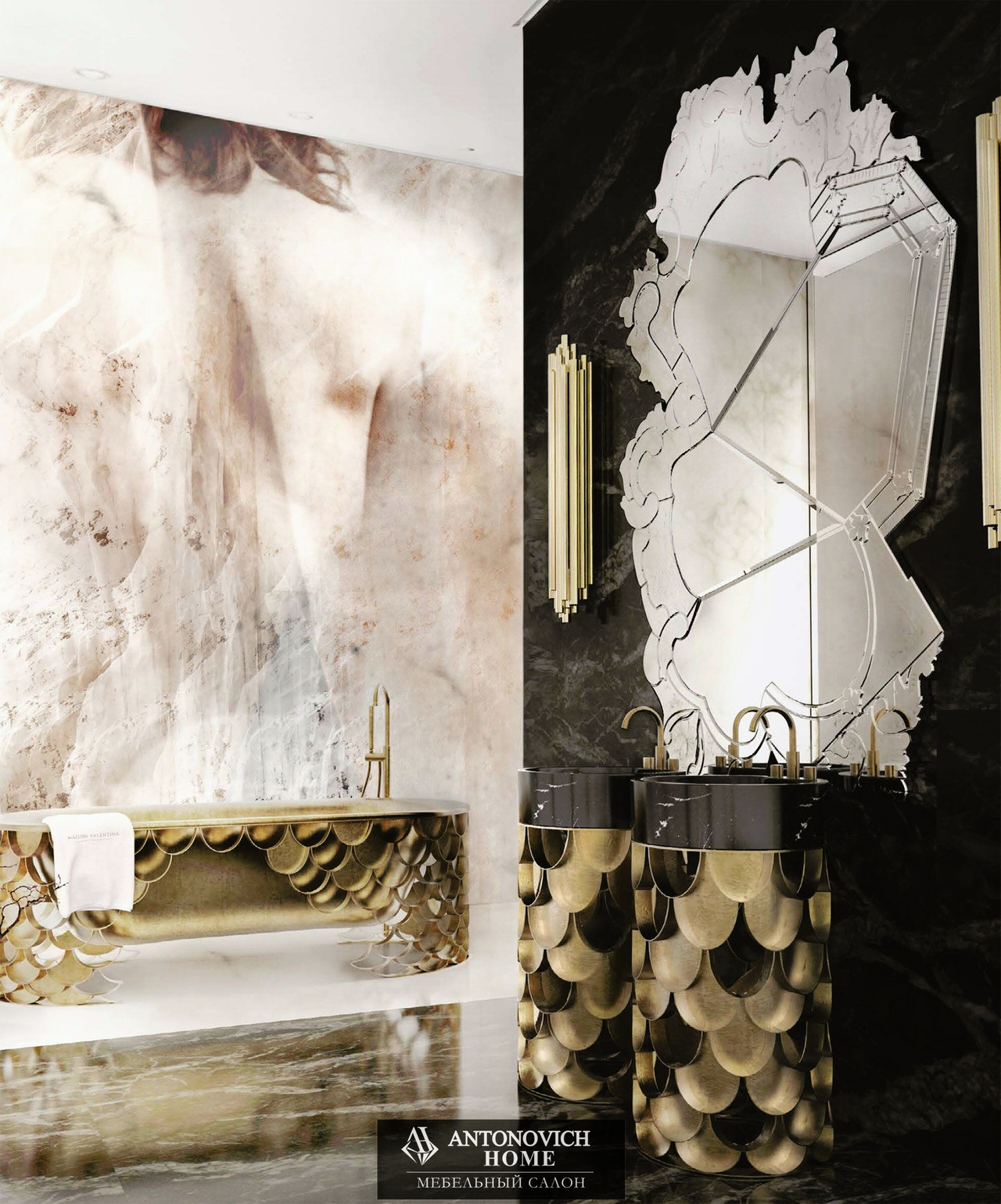 Maison Valentina KOI Luxury Bathroom Furniture, view 2
