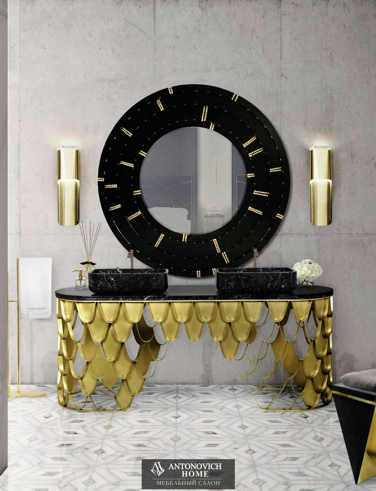 Maison Valentina KOI Luxury Bathroom Furniture, view 12