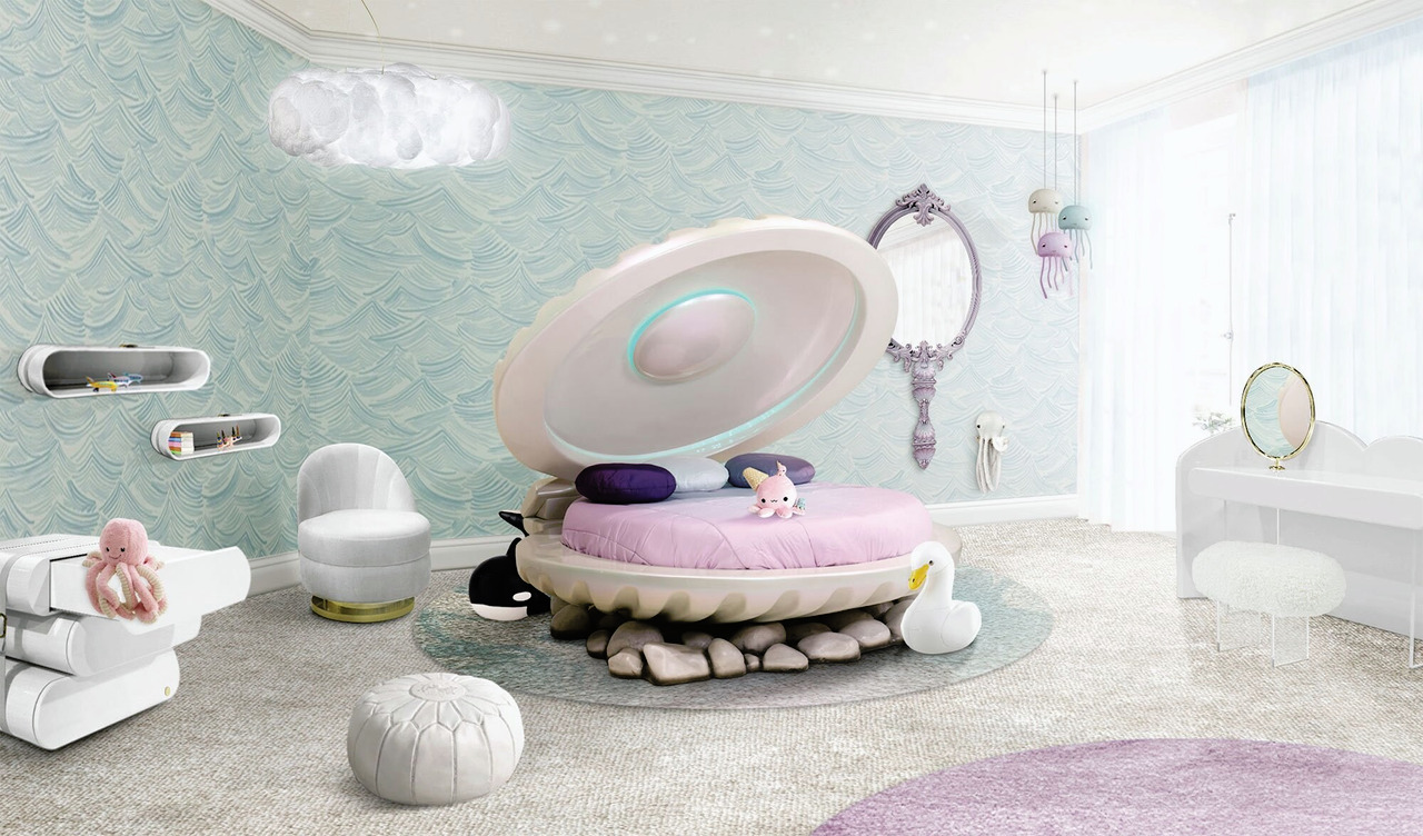 Circu Little Mermaid Shell Bed